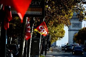 Inter-Union Rally In Front Of Maison Sanofi - Paris