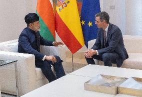 Sanchez receives the Sultan of Oman at Moncloa - Madrid