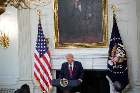 Trump With Republican Senators - Washington