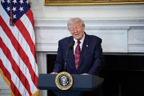 Trump With Republican Senators - Washington