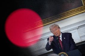 Trump With Republican Senators - Washington