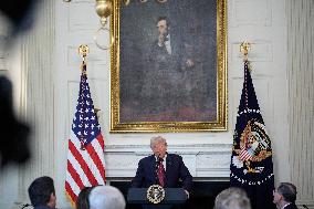 Trump With Republican Senators - Washington