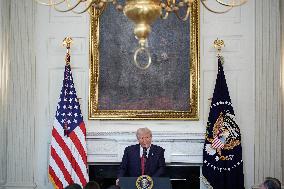 Trump With Republican Senators - Washington