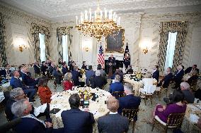 Trump With Republican Senators - Washington