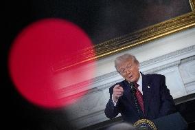 Trump With Republican Senators - Washington