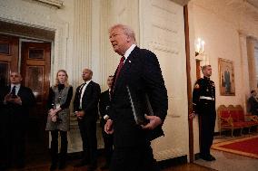 Trump With Republican Senators - Washington