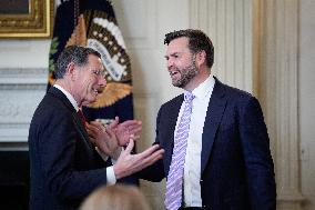 Trump With Republican Senators - Washington