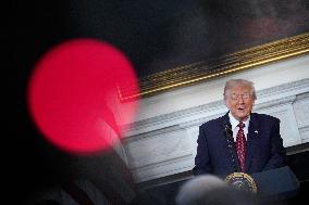 Trump With Republican Senators - Washington