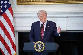 Trump With Republican Senators - Washington