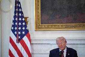 Trump With Republican Senators - Washington