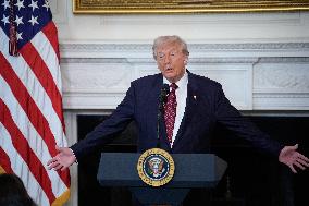 Trump With Republican Senators - Washington