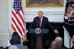 Trump With Republican Senators - Washington