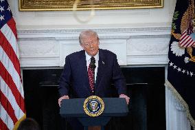 Trump With Republican Senators - Washington