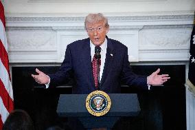 Trump With Republican Senators - Washington