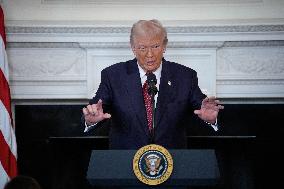 Trump With Republican Senators - Washington