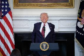 Trump With Republican Senators - Washington