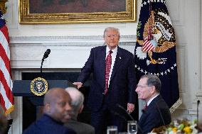 Trump With Republican Senators - Washington