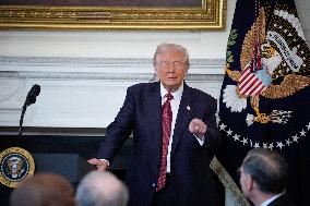 Trump With Republican Senators - Washington