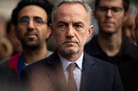 Emmanuel Gregoire In Front Of The BHV - Paris