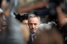 Emmanuel Gregoire In Front Of The BHV - Paris