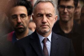 Emmanuel Gregoire In Front Of The BHV - Paris