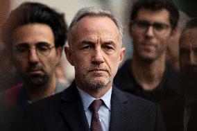 Emmanuel Gregoire In Front Of The BHV - Paris