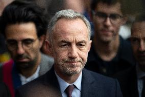 Emmanuel Gregoire In Front Of The BHV - Paris