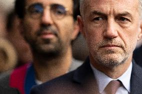 Emmanuel Gregoire In Front Of The BHV - Paris