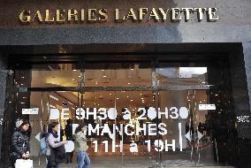 Illustration - Galeries Lafayette - Paris