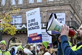 Protest Against Tax on E-Cigarette Liquids - Strasbourg