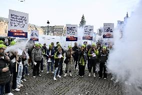 Protest Against Tax on E-Cigarette Liquids - Strasbourg