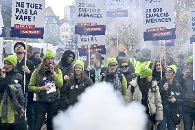 Protest Against Tax on E-Cigarette Liquids - Strasbourg