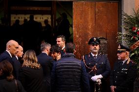 Funeral of State Police Chief In Naples - Italy