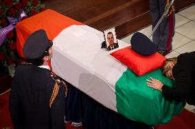 Funeral of State Police Chief In Naples - Italy