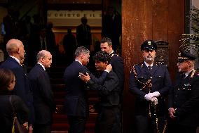 Funeral of State Police Chief In Naples - Italy