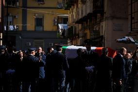 Funeral of State Police Chief In Naples - Italy