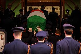 Funeral of State Police Chief In Naples - Italy