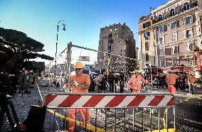 Drone Survey After Torre dei Conti Collapse - Rome