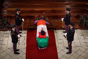 Funeral of State Police Chief In Naples - Italy