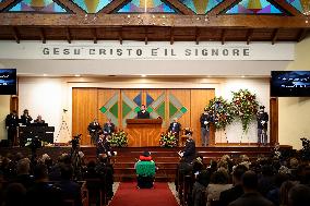 Funeral of State Police Chief In Naples - Italy