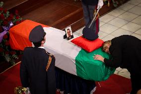 Funeral of State Police Chief In Naples - Italy