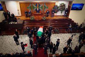 Funeral of State Police Chief In Naples - Italy