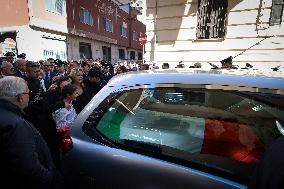 Funeral of State Police Chief In Naples - Italy
