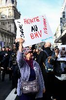 Protest Against Shein's Opening at BHV - Paris