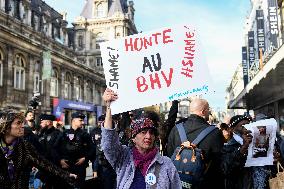 Protest Against Shein's Opening at BHV - Paris