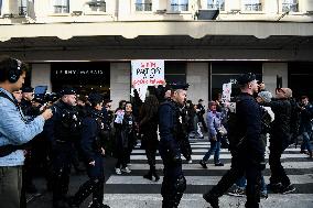 Protest Against Shein's Opening at BHV - Paris