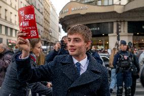 Protest Against Shein's Opening at BHV - Paris