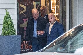 King Emeritus Juan Carlos I as He Leaves Restaurant - Spain