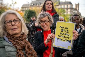 Protest Against Shein's Opening at BHV - Paris