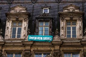 Protest Against Shein's Opening at BHV - Paris
